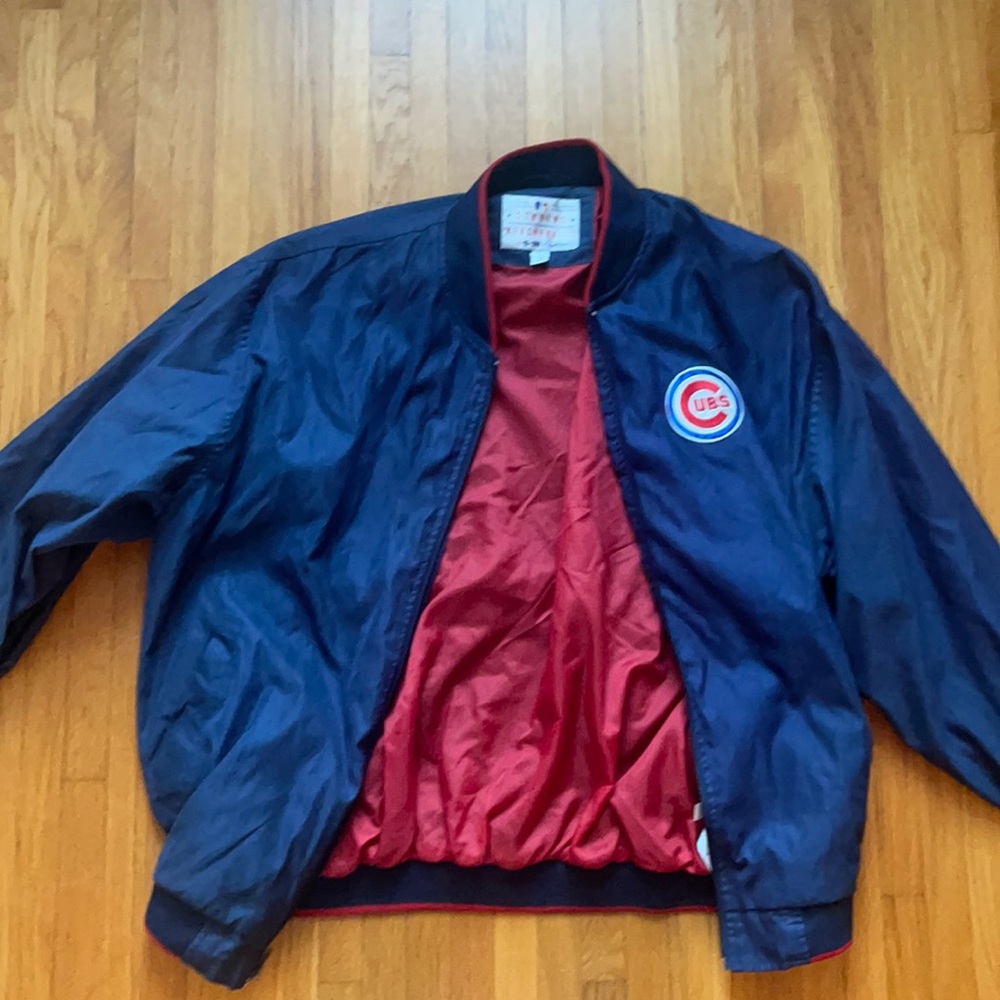 Vintage Chicago Cubs warm up jacket